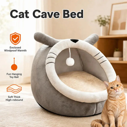 Cozy Cat Cave Bed