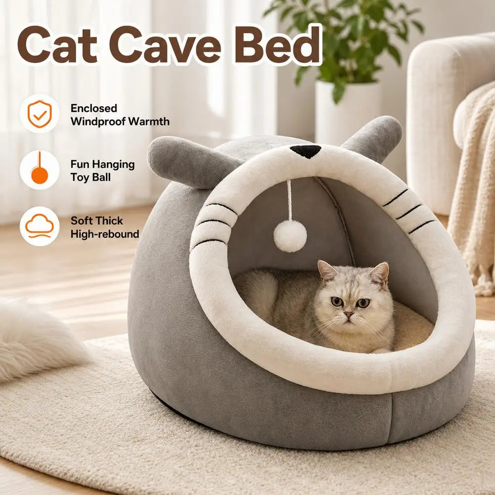 Cozy Cat Cave Bed