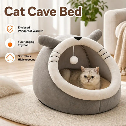 Cozy Cat Cave Bed